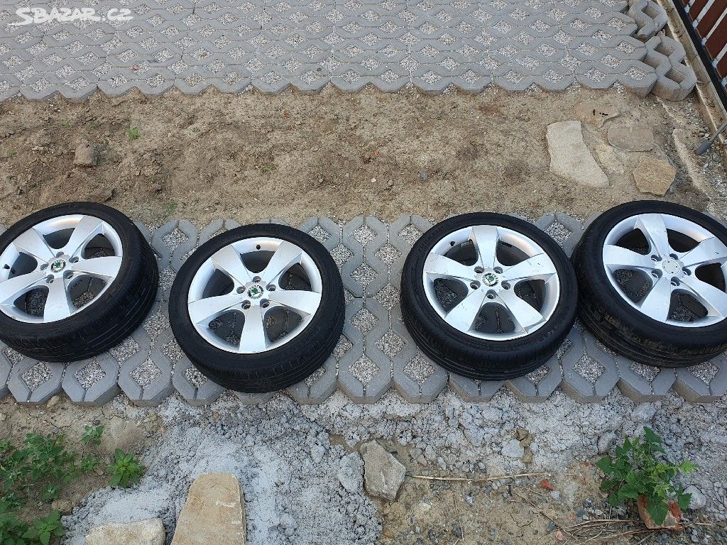 Originál alu Škoda Octavia 2 5x112 225/45