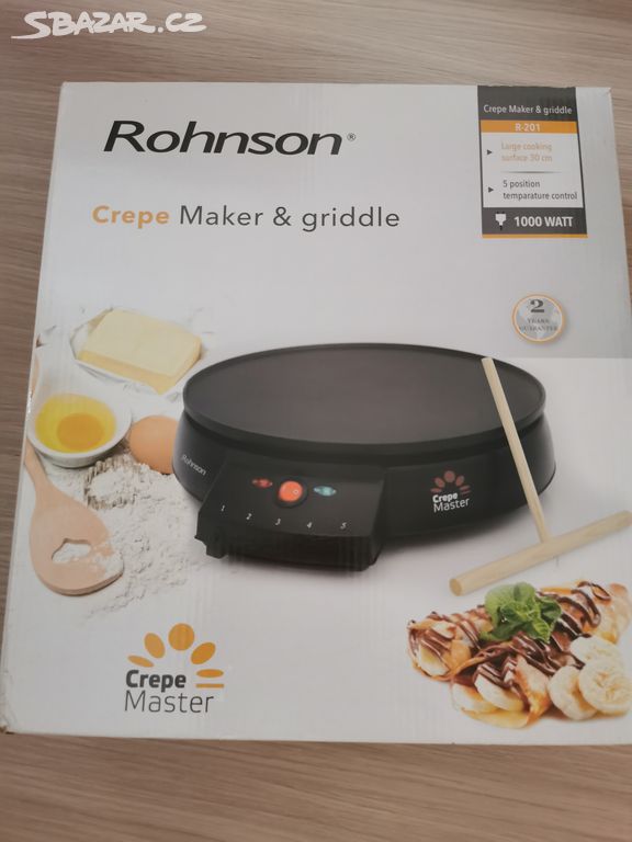 Palačinkovač - ROHNSON R-201 Crepe master - "NOVÝ"