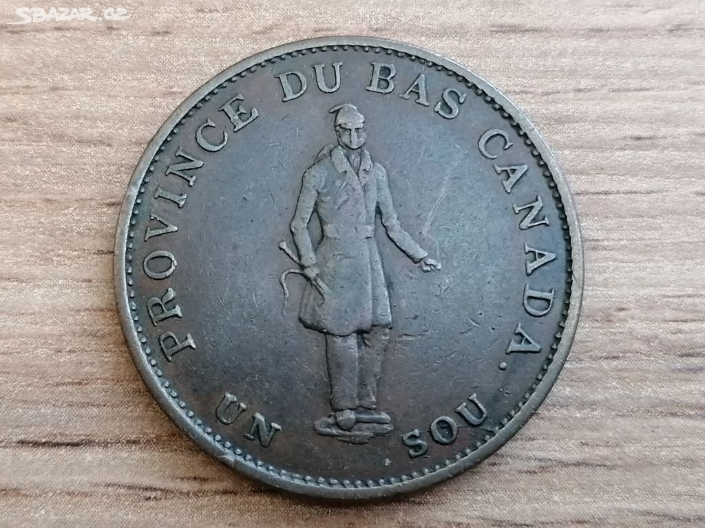 Kanada 1/2 Penny 1837 token mince kolonie Canada