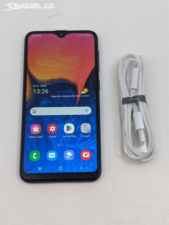 Samsung Galaxy A10 2/32gb black. Záruka 6 měsíců.