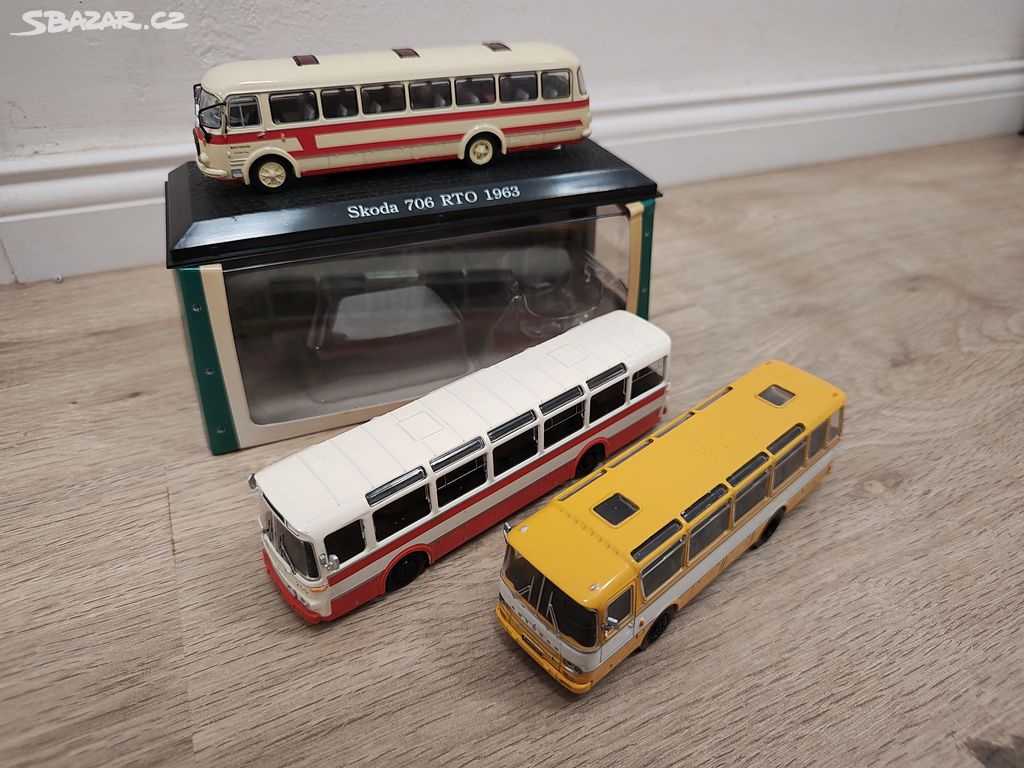 Modely 1:72 - autobus 706 RTO, Karosa, Autosan