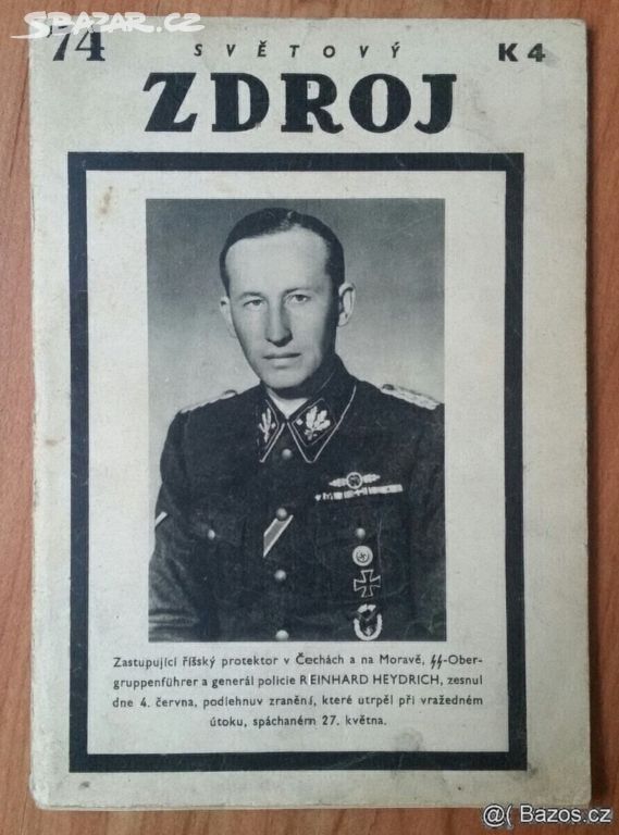 Noviny Atentát, Heydrich zemřel - zachovalé