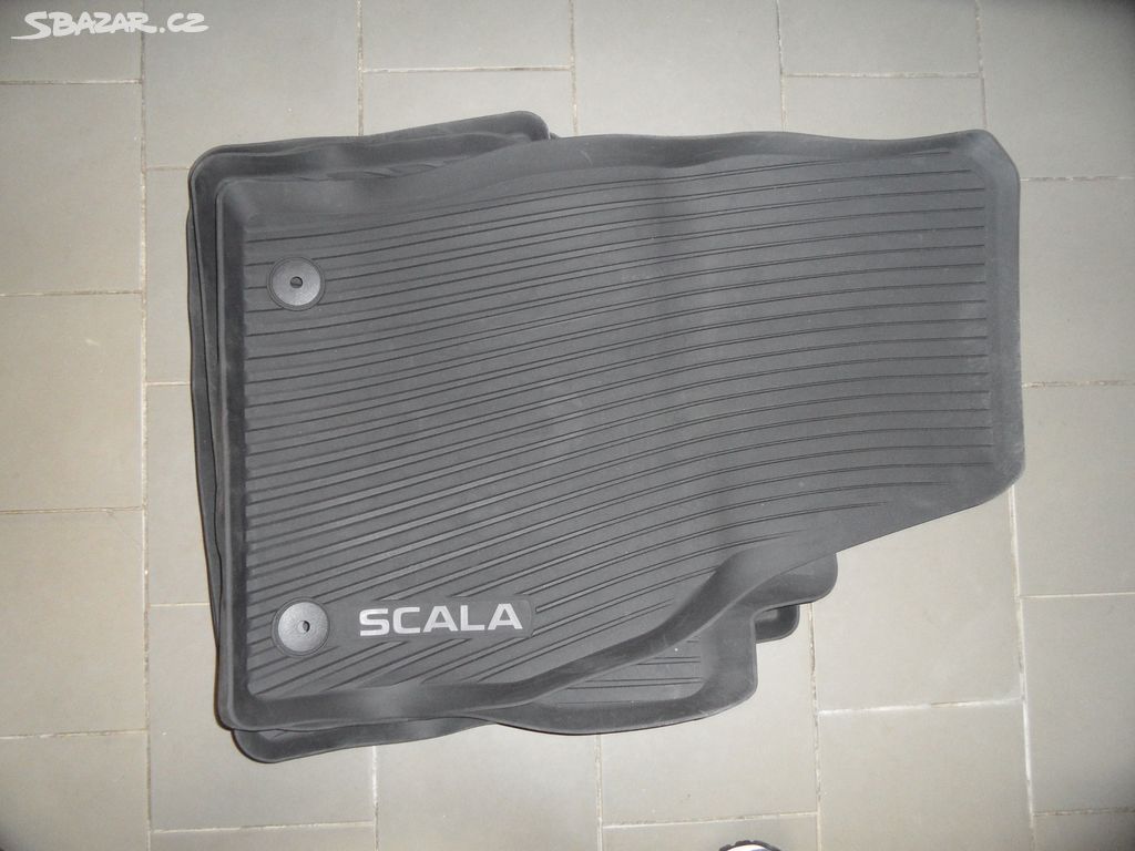 Gumové autokoberce Škoda Scala 4ks / nepoužité/