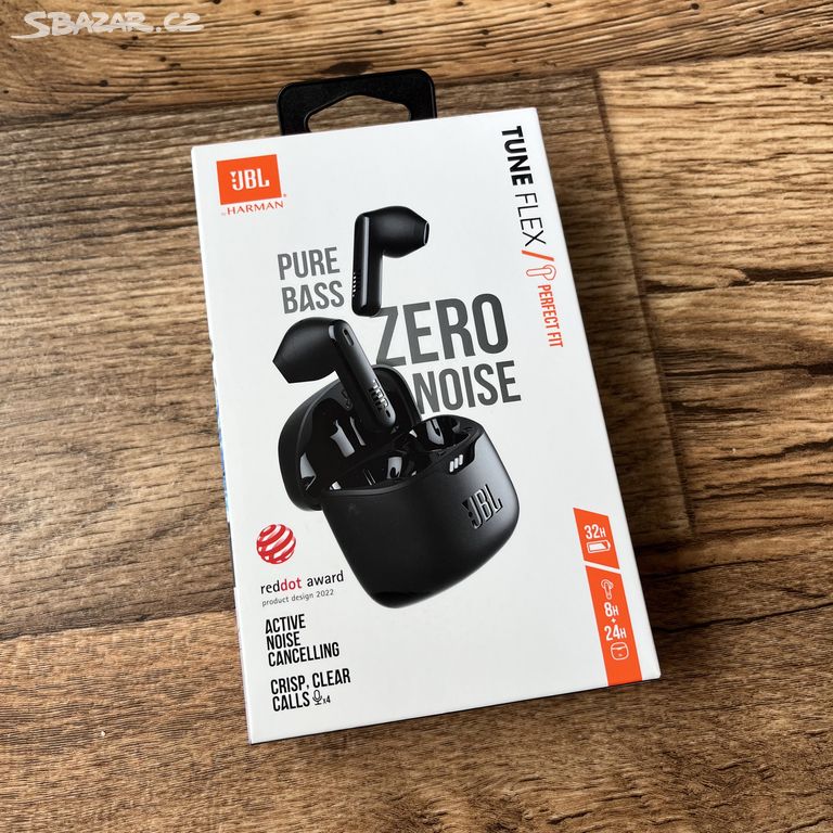 Nová bluetooth sluchátka JBL Tune Flex černé