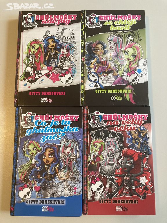 Sada 4 knih Monster High Ghúlmošky