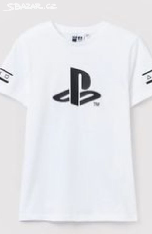 Nové tričko Playstation 134 140 H&M bílé černý