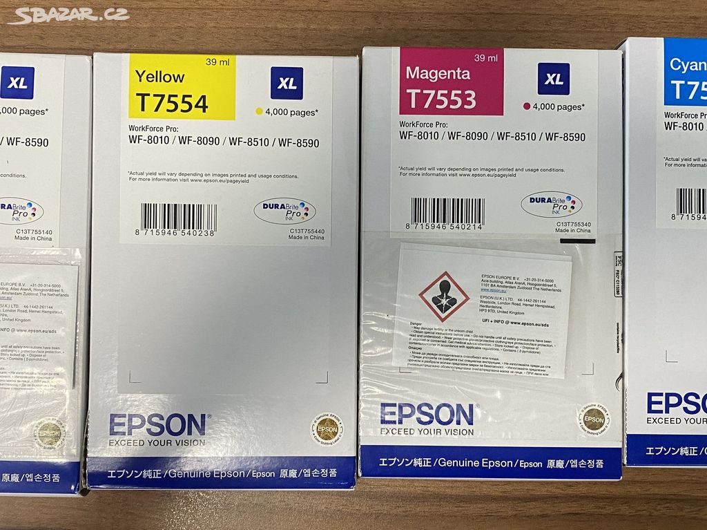 Cartridge T7551 XL, T7552 XL, T7553 XL, T7554 XL