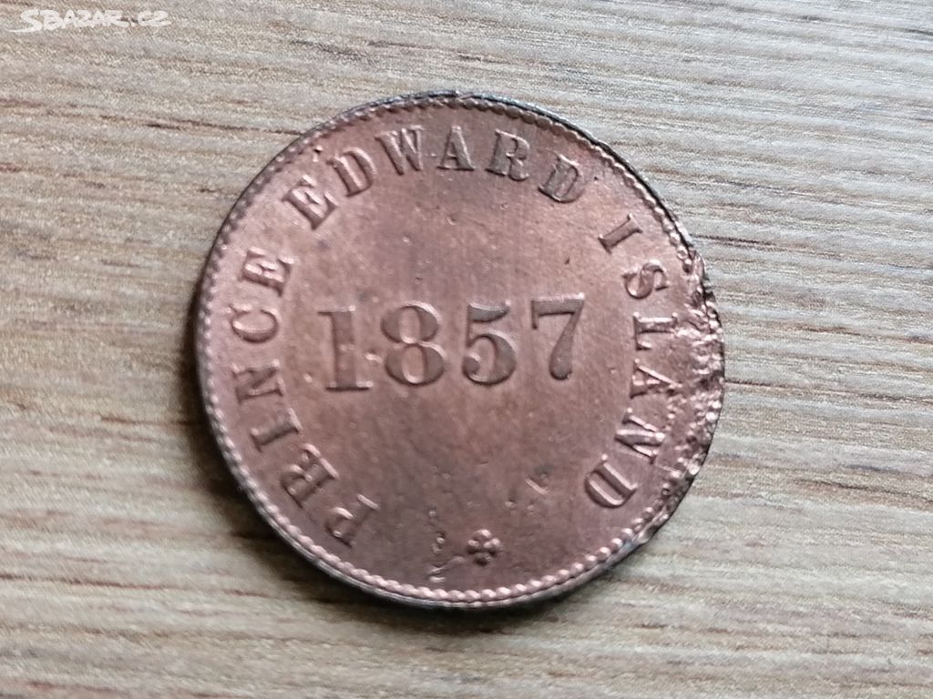 Kolonie Prince Edward Island 1/2 Penny 1857 Kanada