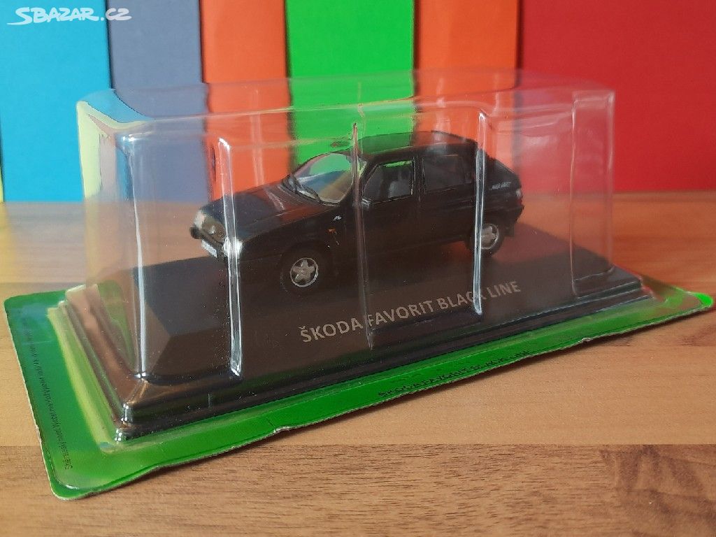 model ŠKODA FAVORIT BLACK LINE velikost ( 1:43 )