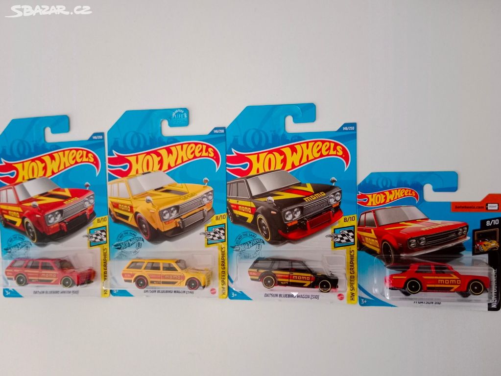 Autíčka Hot Wheels Datsun Bluebird 510