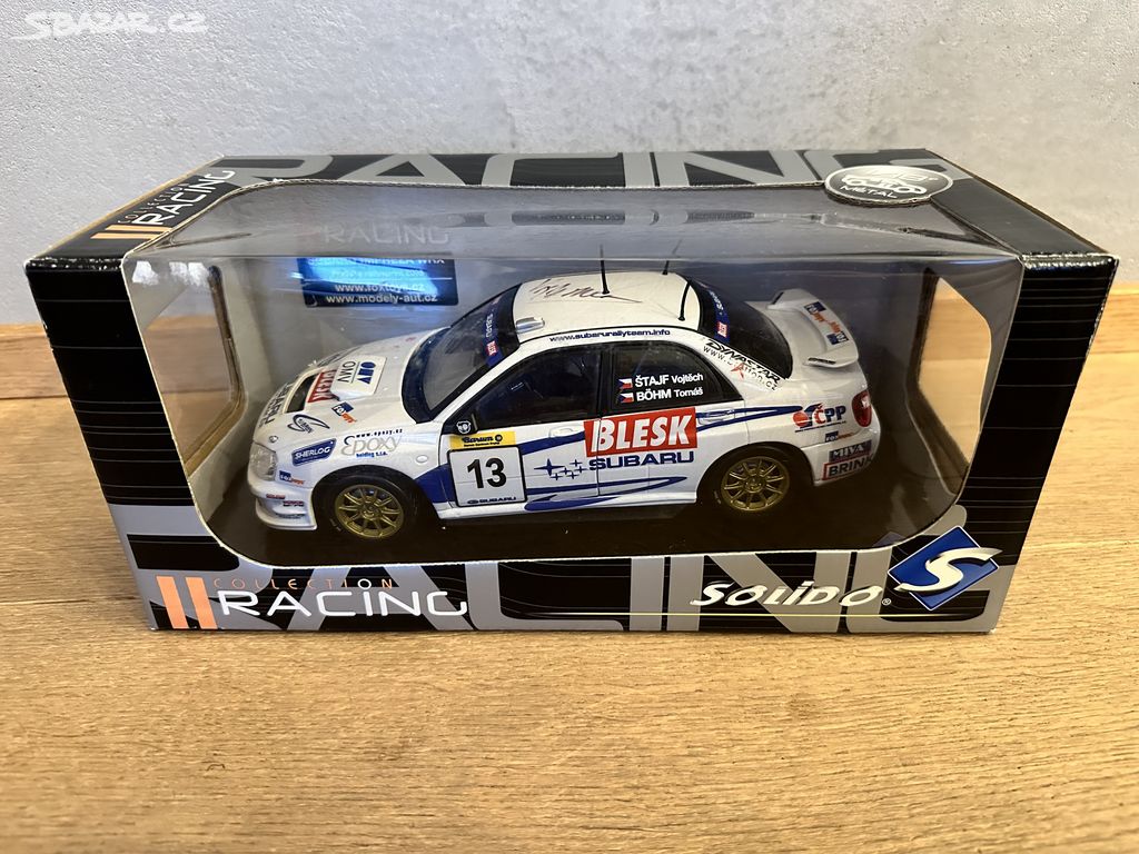 Subaru Impreza WRX V. Štajf 1:18 + podpis jezdce