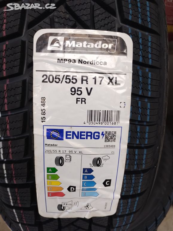 Nové zimní Pneu Matador 205/55/17 xl 95V