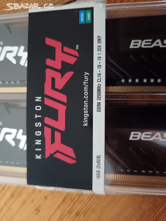 Prodám RAM Kingston Fury DDR4 6GB 3200 MHz.