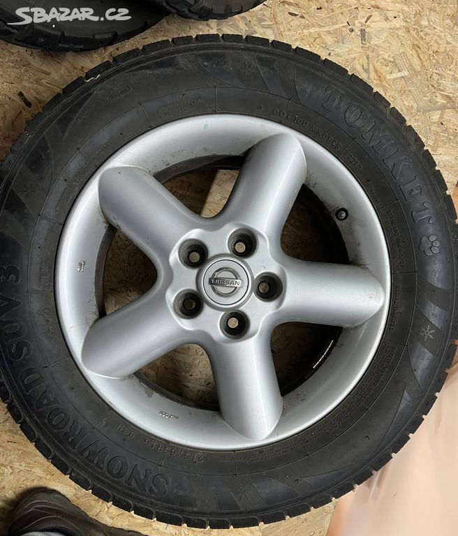 4x 16" alu kola Nissan X-Trail včetně zimní pneu