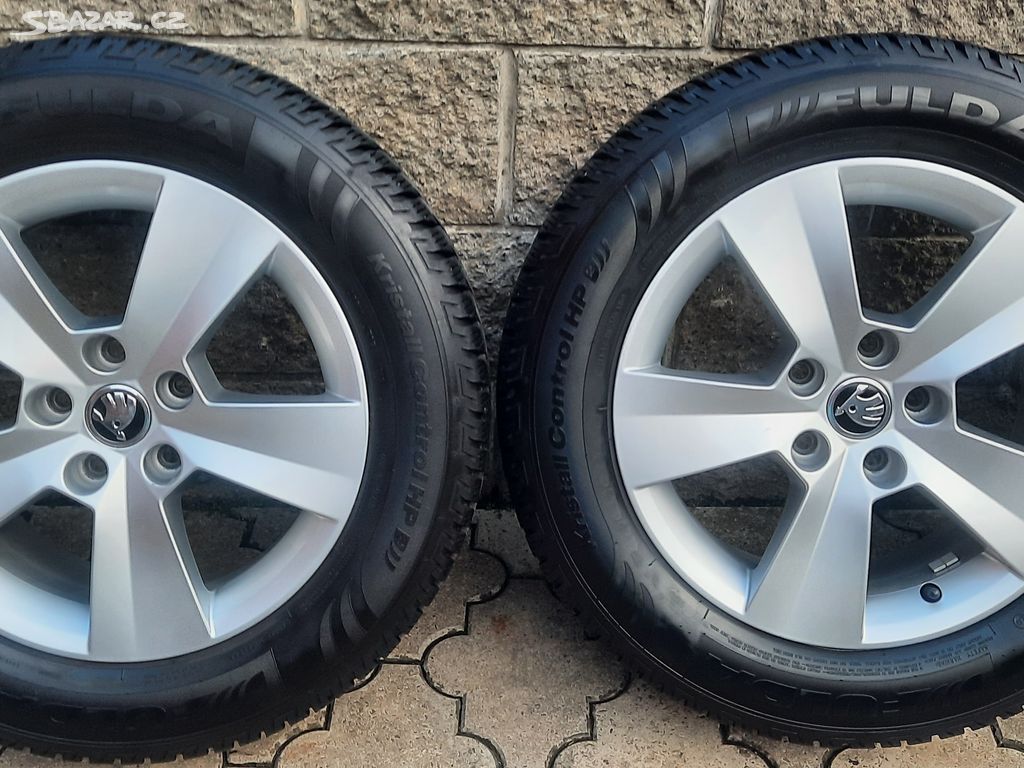 Originál alu Škoda Superb 3 5x112 215/60 R16 - 8mm