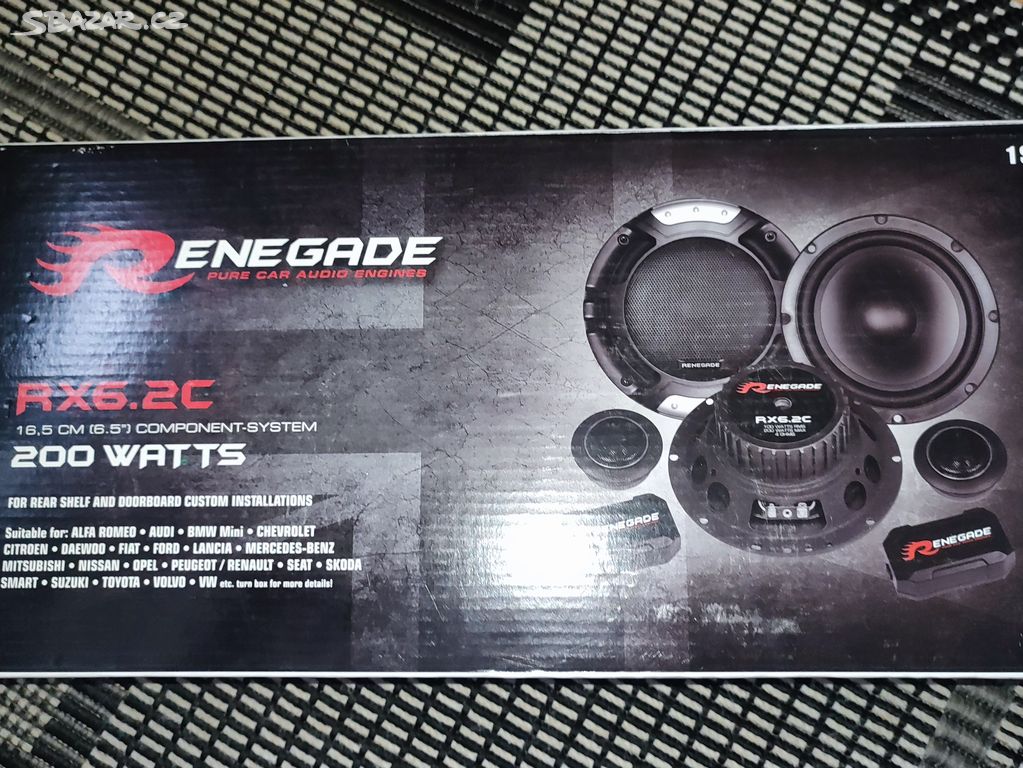 Repro Renegade RX6.2C 100w RMS reproduktory 165mm