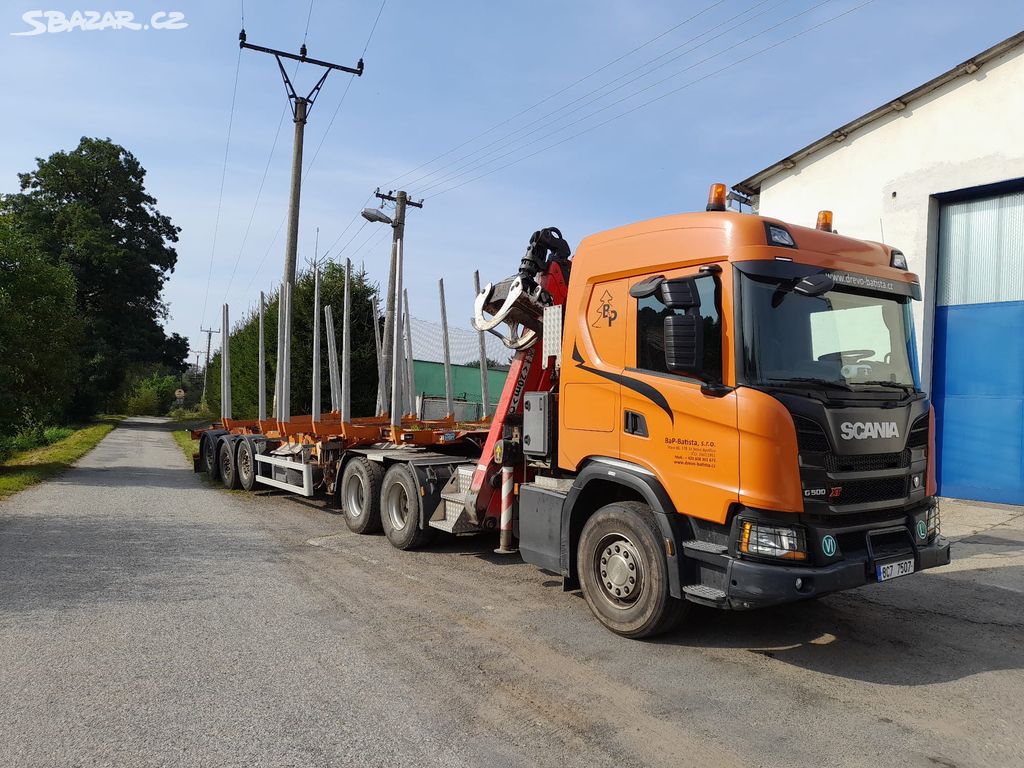 Lesovůz Scania G500 6*4, nást a návěs UMIK OFRoad