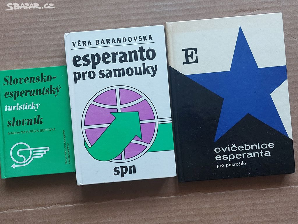 ESPERANTO UČEBNICE CVIČEBNICE SLOVNÍK =CELKEM=69Kč