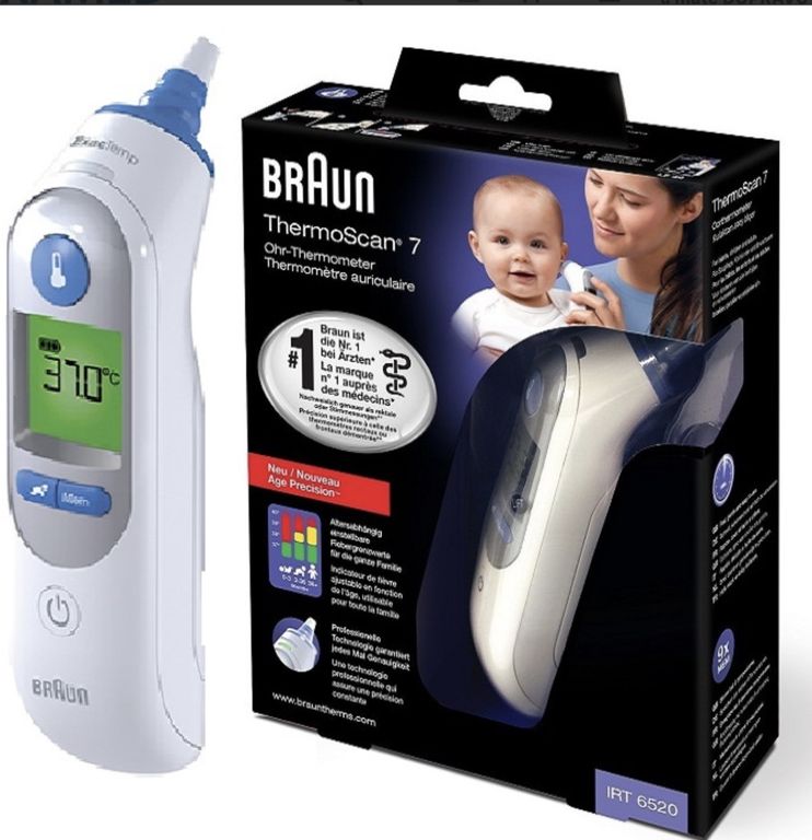 UŠNÍ TEPLOMĚR BRAUN IRT 6520