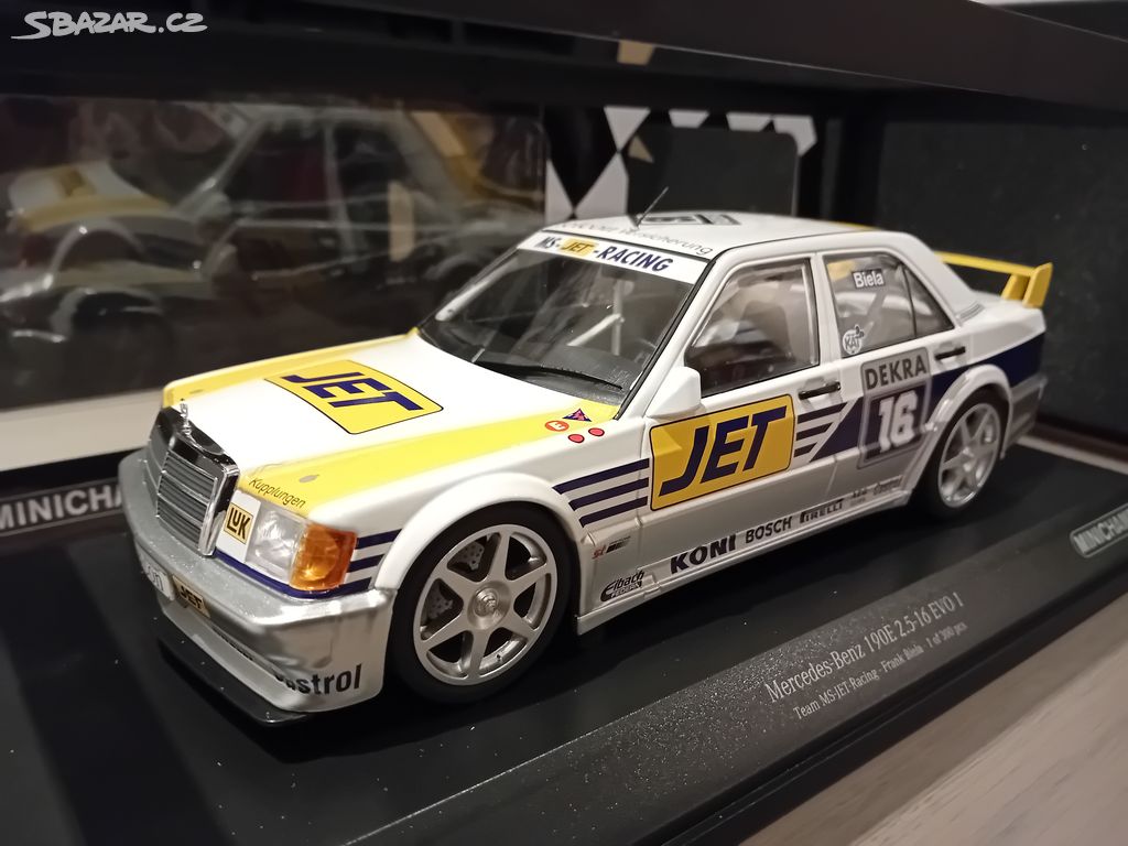 MB 190E 2.5-16 EVO1 #16 Biela 1990 1:18 Minichamps