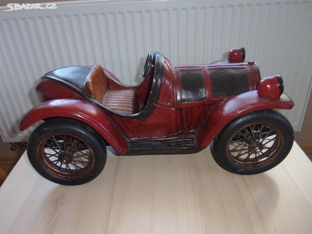 KRÁSNÝ VELKÝ MODEL - STARÉ AUTO - VETERÁN - 52 cm