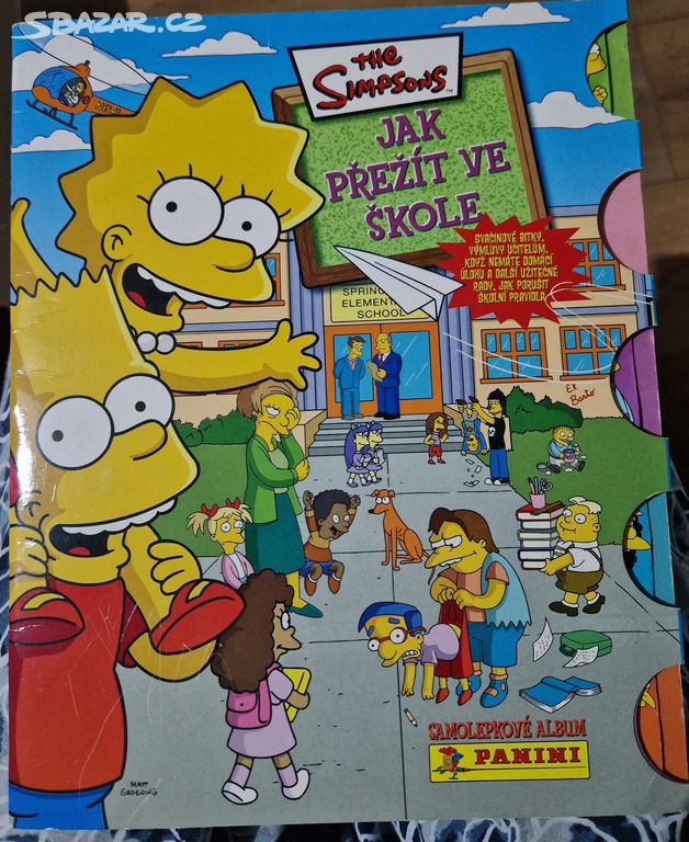 Samolepkove album The Simpsons Jak prezit ve skole