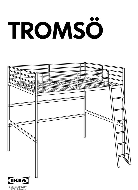 Vyvýšená postel Tromsö IKEA