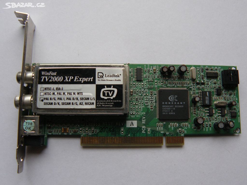 Komponenty stará PC - PCI karty