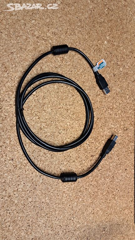 Kvalitní 2x odrušený USB kabel 2.0 A-B