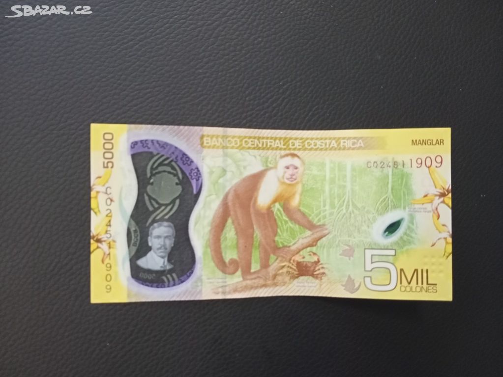 5 mil colones banco central de Costa Rica