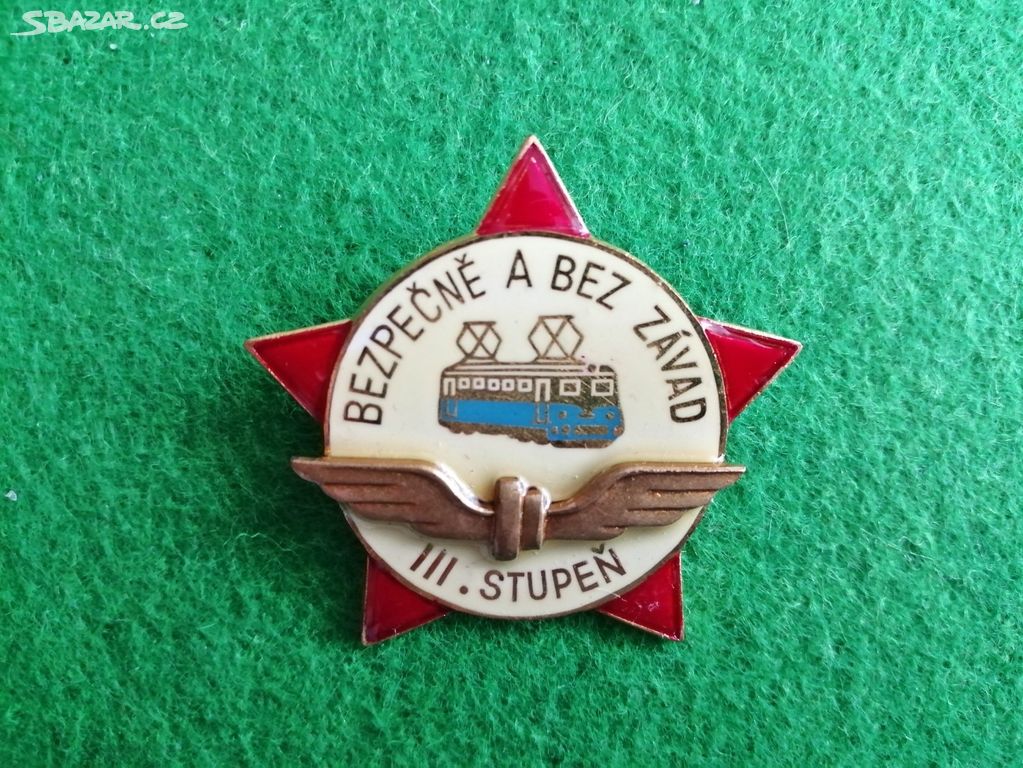Starý železničářský odznak - 3.stupeň