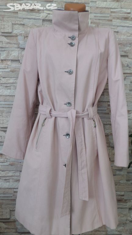 Světle růžový bavlněný kabát Mes Design vel. 46,