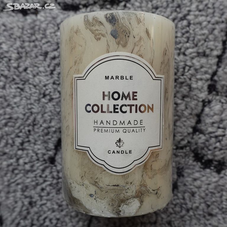 Velká svíčka Marble Home Collection