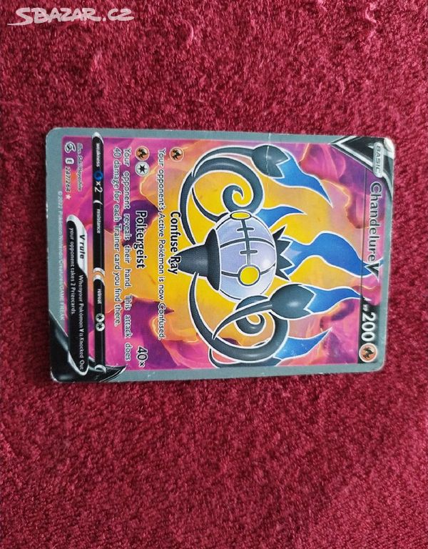 kartička pokemon ( Chandelure 247/264)