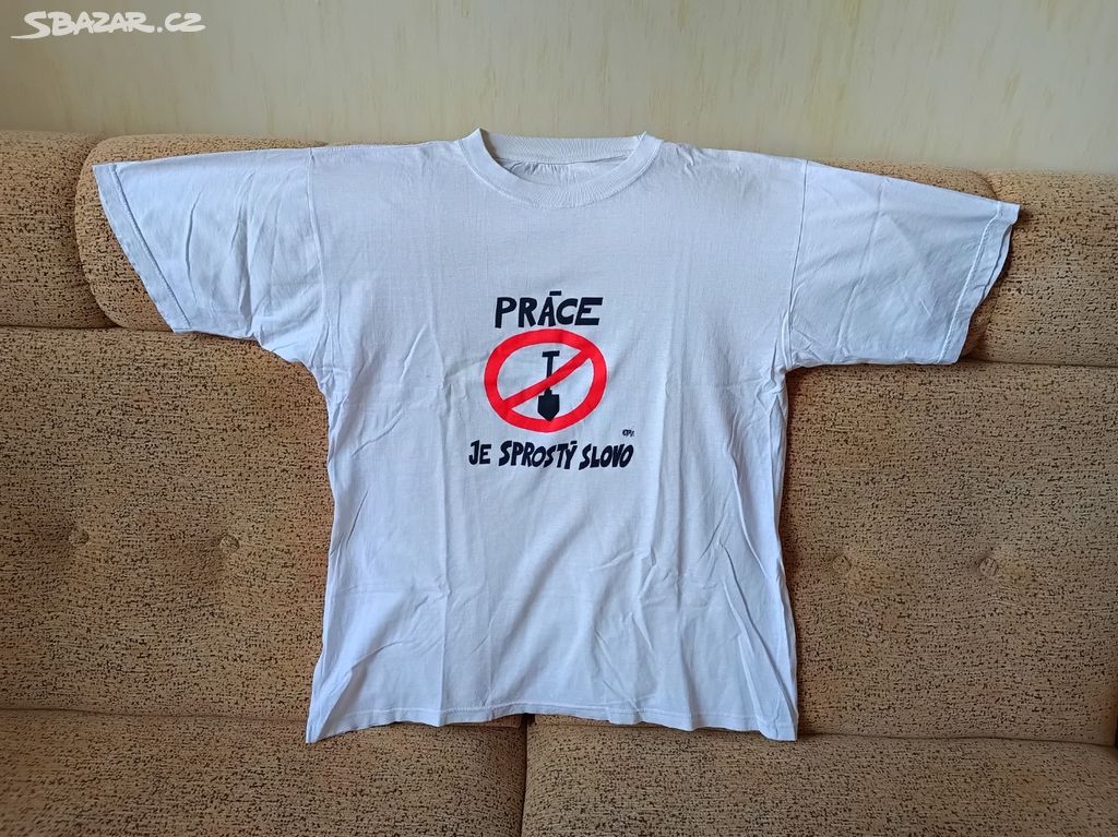 Pánské bavlněné tričko s nápisem vel. XXL