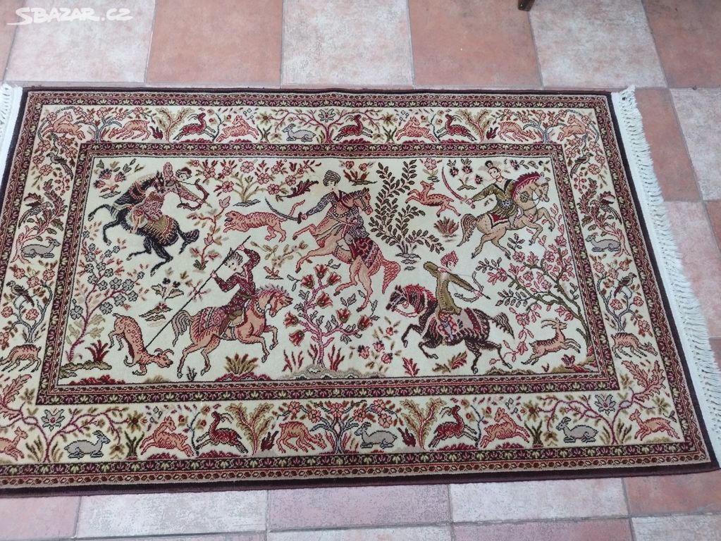 Perský koberec vlněný 140 x 85 cm