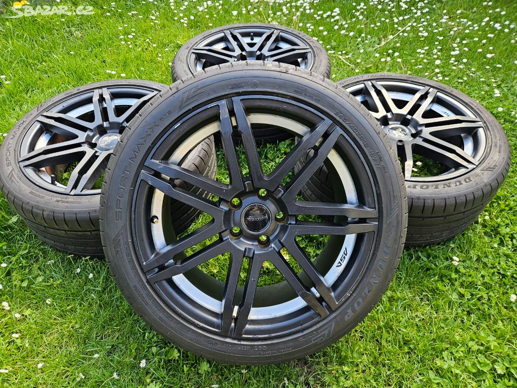 ALU kola ASA 5x108 Pneumatiky 245/40/18