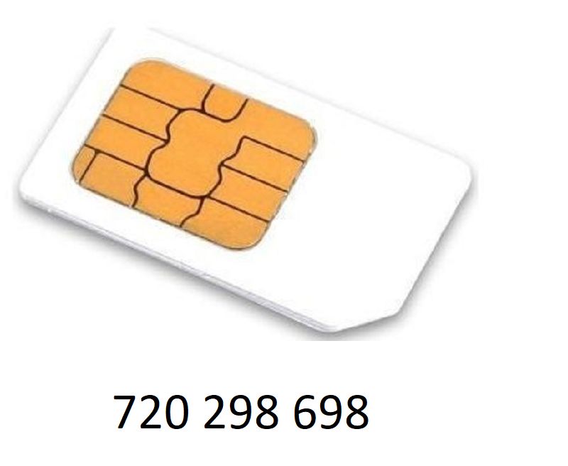 Sim karta - exkluzivní zlaté číslo: 720 298 698