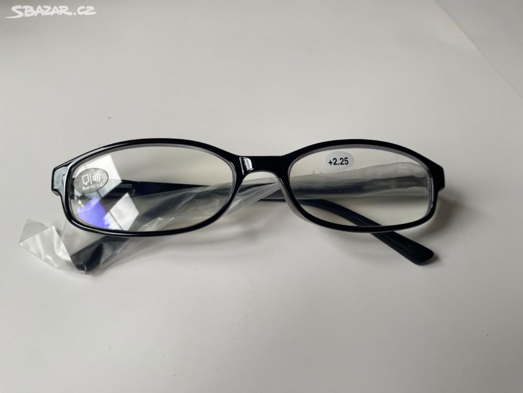 Čtecí dioptrické 2,25 brýle s kval. panty anti blu