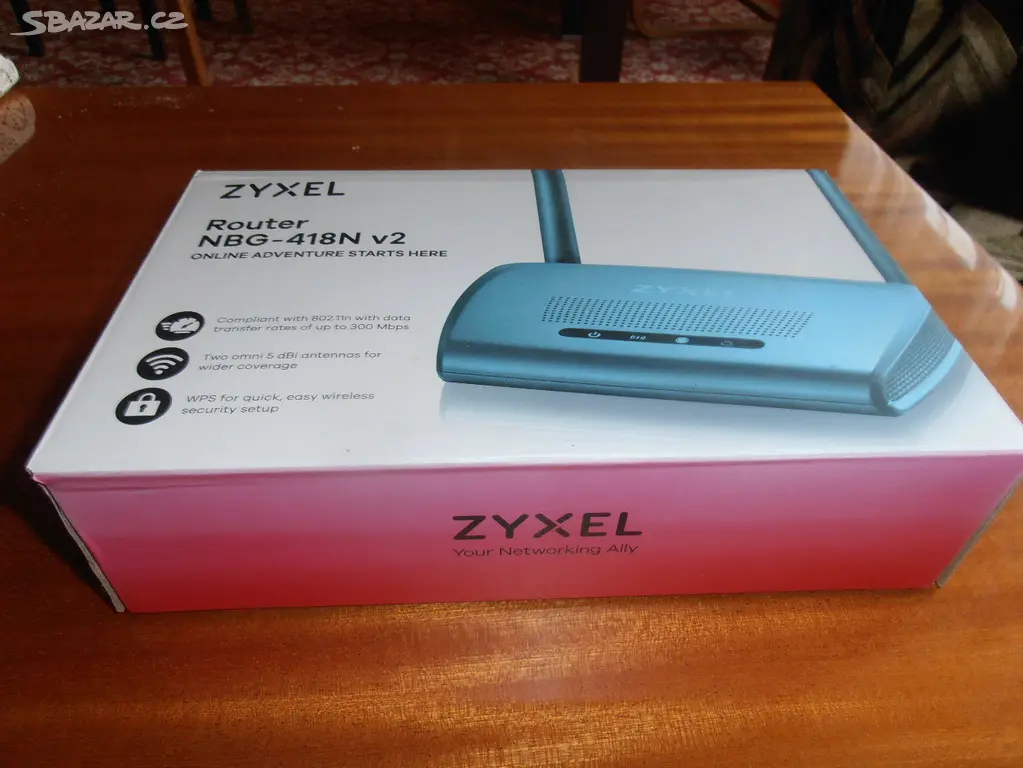 ZIXEL WIFI ROUTER NBG-418N v2 - Bohuslavice - Bazar - Sbazar.cz