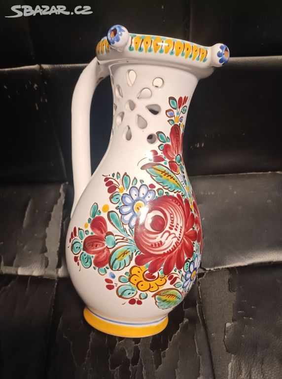 Keramický džbán, váza značený MK vel.27 cm