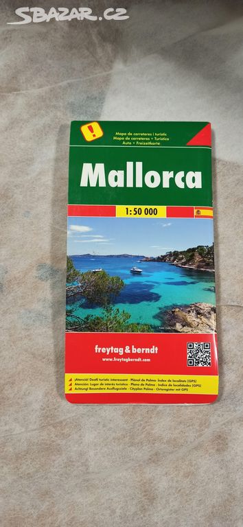 Turistická mapa ostrova  Mallorca včetně průvodce