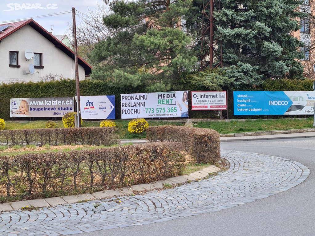 reklamní plocha Jičín u Kauflandu