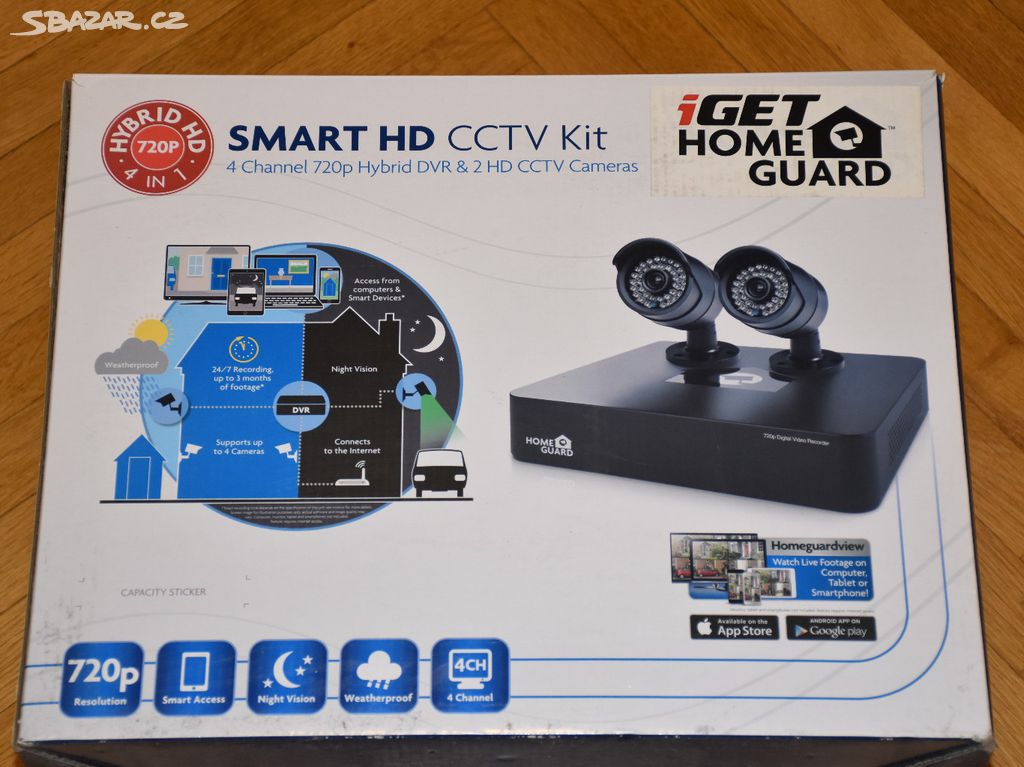 Kamerový systém - HomeGuard Smart HD CCTV