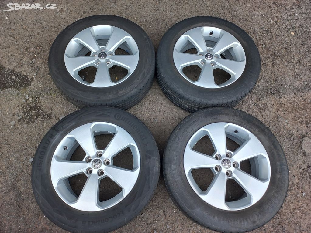 Sada Orig ALU kol Opel 215/60R17 letní