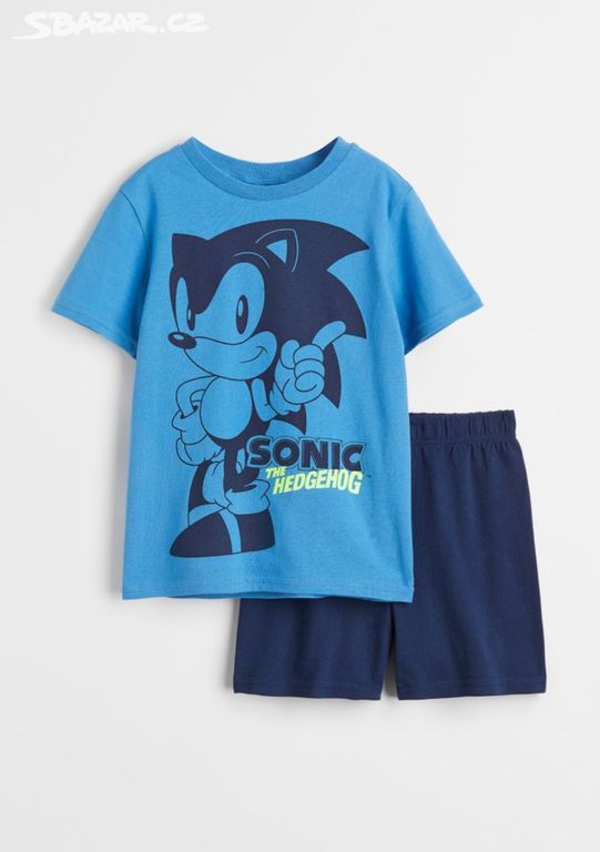 H&M nové pyžamo 104 ježek Sonic Hedgehog j