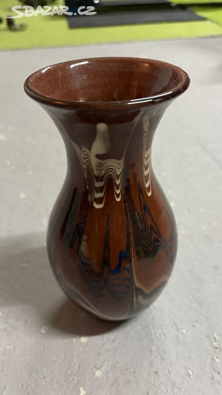 Keramická malovaná váza