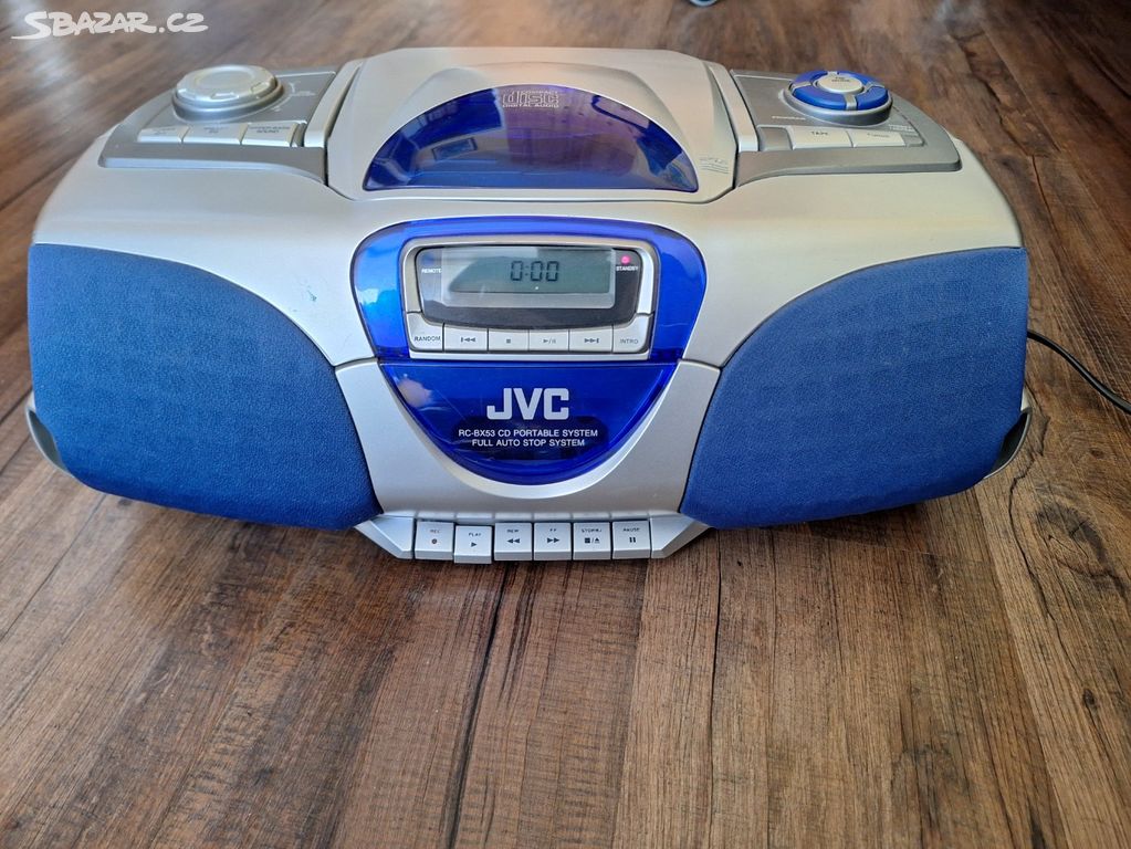 Radiomagnetofon s CD JVC RC-BX53SL + dálk. ovladač