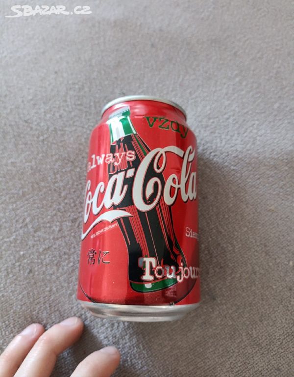 Stará retro plechovka Coca Cola, rok 1998