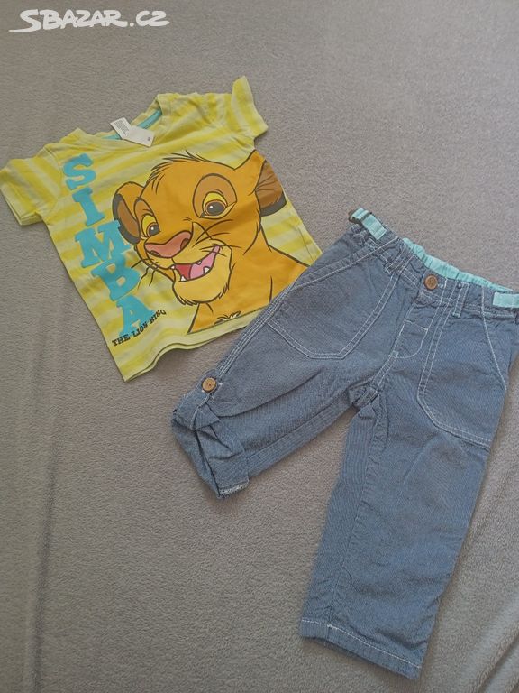 Tričko se lvíčkem+ letní kalhoty / vel.80